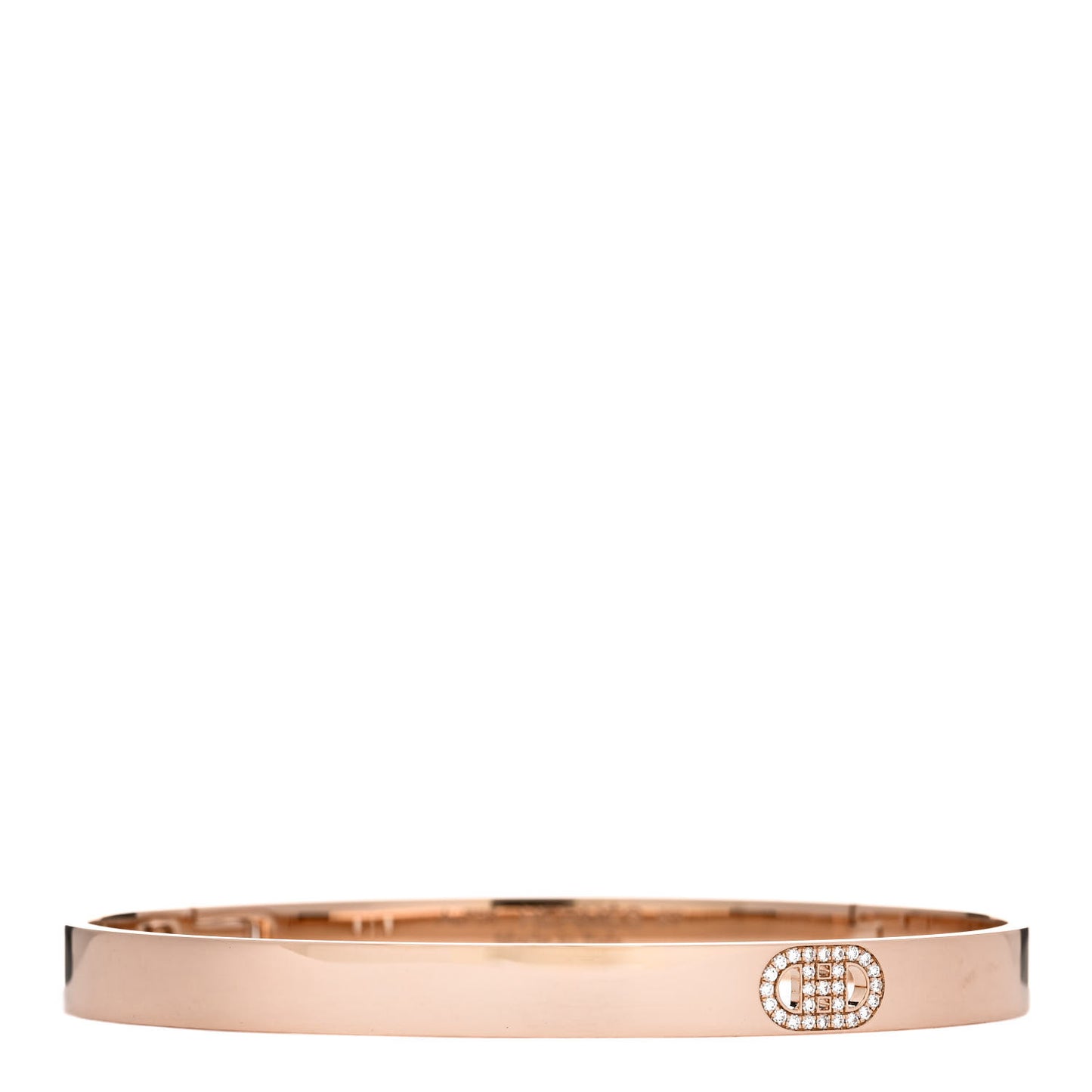 18K Rose Gold Diamond PM H D'Ancre Bracelet ST