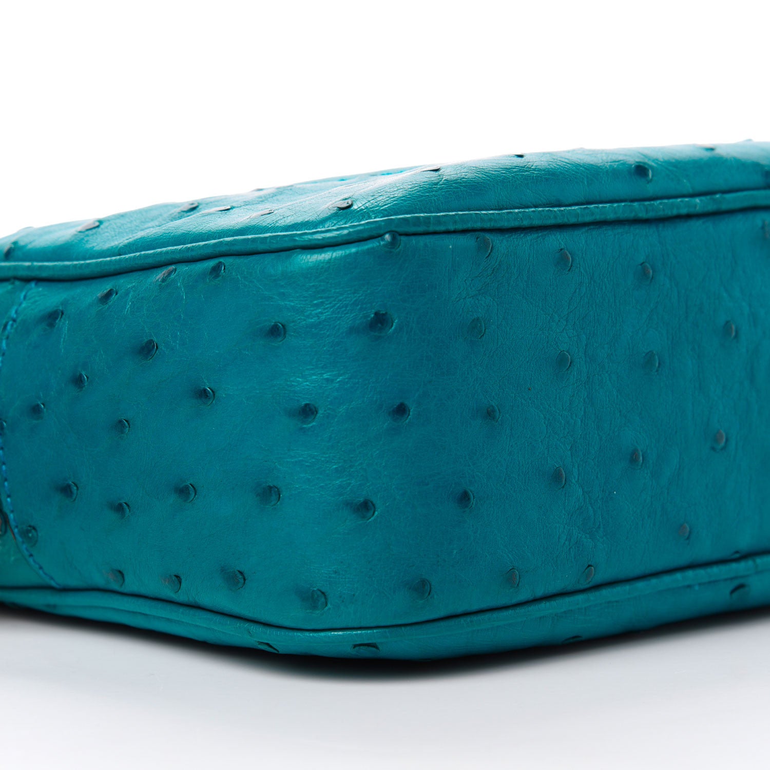 Gucci Ostrich Small Soho Disco Bag Teal 6 of 11