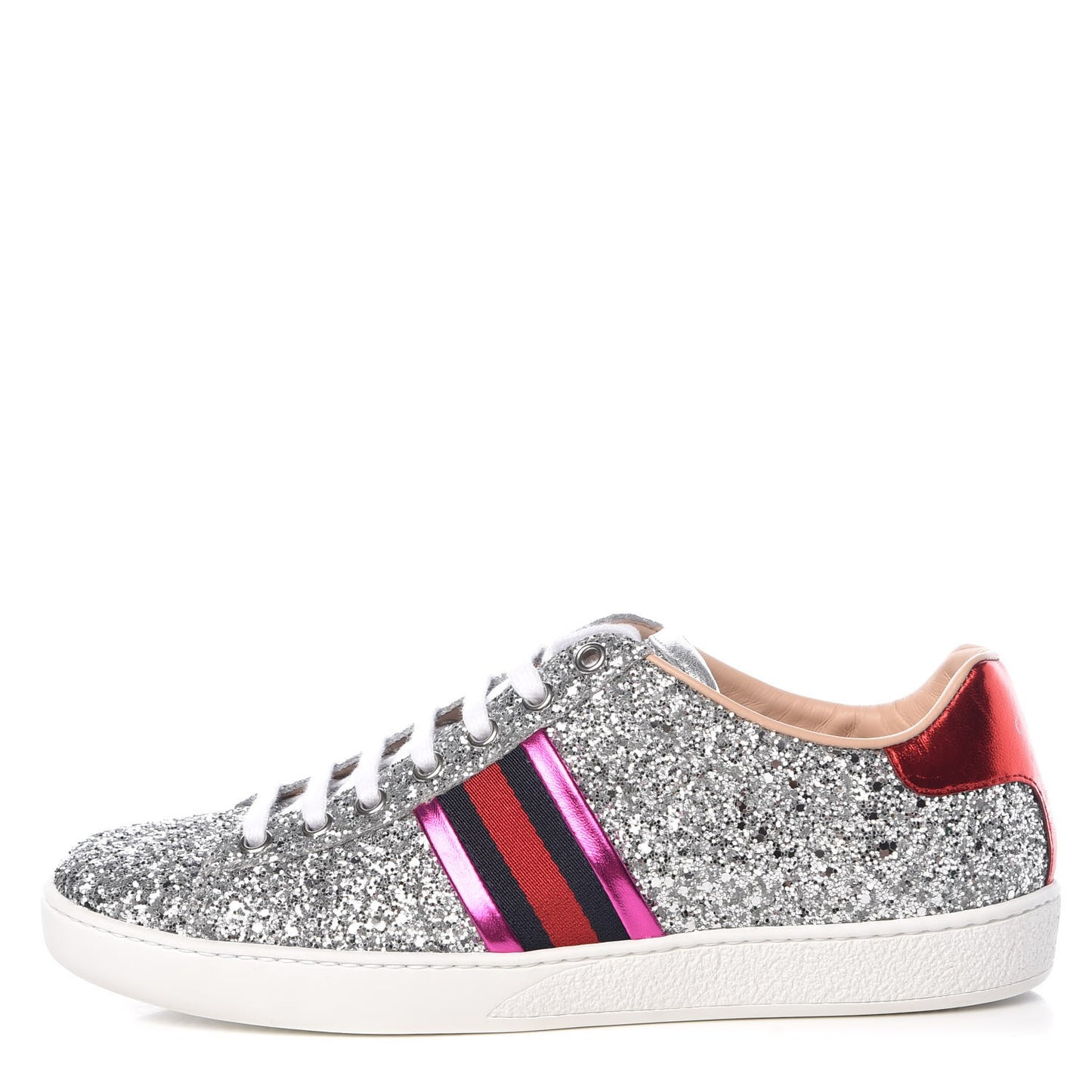 Glitter Web Ace Sneakers 38.5 Silver
