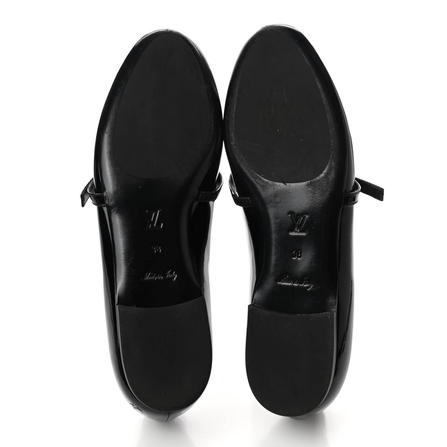 Louis Vuitton Patent Uniformes Ballerina Flat 38 Black 5 of 9