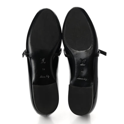 Louis Vuitton Patent Uniformes Ballerina Flat 38 Black 5 of 9