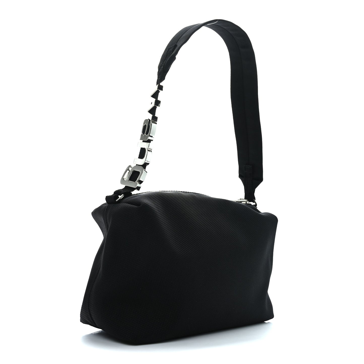 Nylon Canvas Heiress Sport Shoulder Bag Black