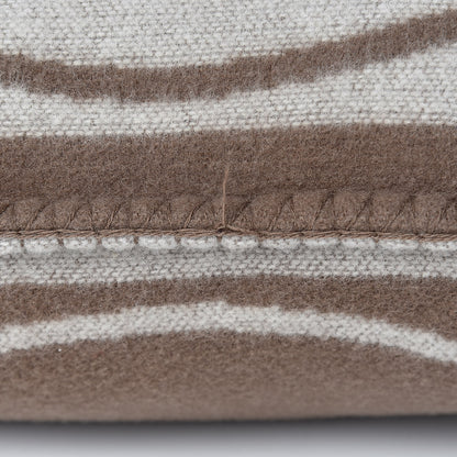 Chanel Merino Wool Cashmere CC Pillow Dark Beige Light Beige 9 of 9
