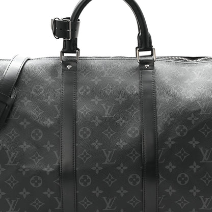 Louis Vuitton Monogram Eclipse Keepall Bandouliere 55 7 of 9