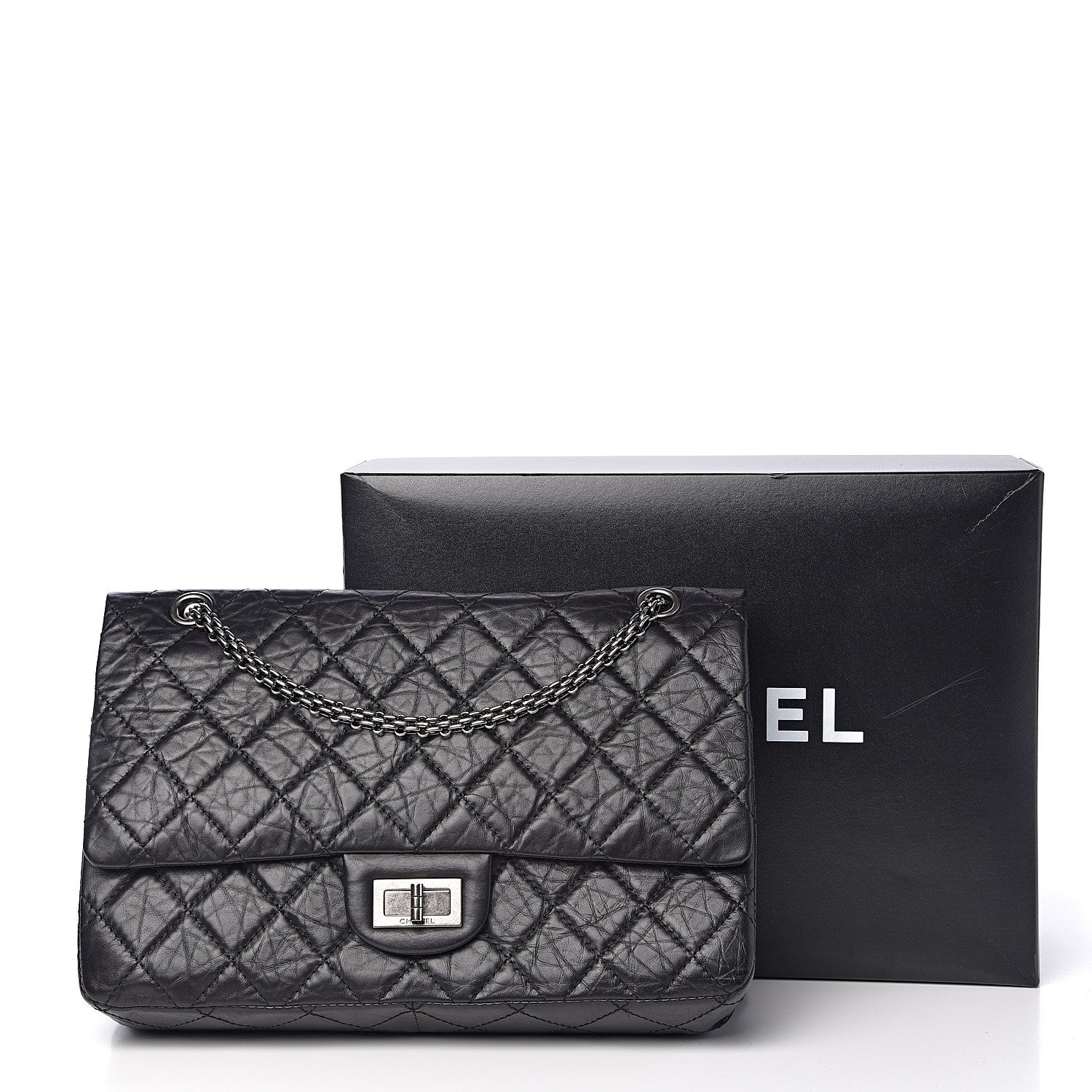 Chanel Aged Calfskin Quilted 2.55 Reissue 227 Flap Black 10 of 10
