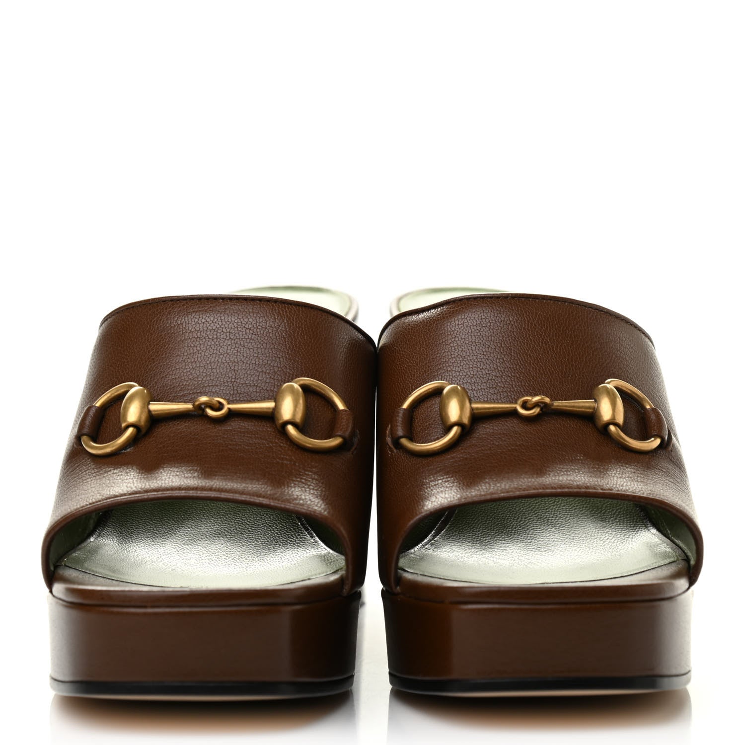 Gucci Granada Kid Houdan Platform Slide Sandals 39 Brown Sugar 2 of 10