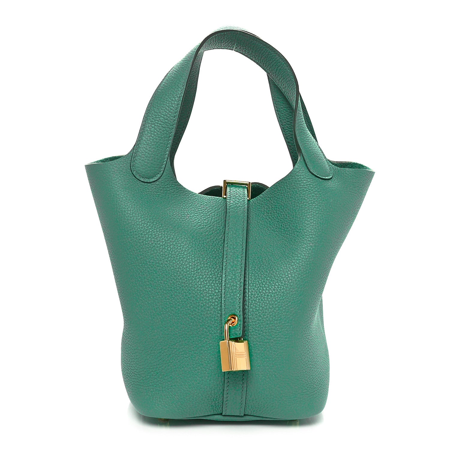Hermes Taurillon Clemence Picotin Lock 18 PM Vert Jade 1 of 11