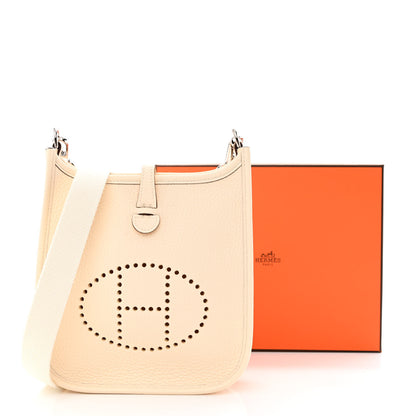 Hermes Taurillon Clemence Amazone Evelyne TPM Nata Craie 11 of 11