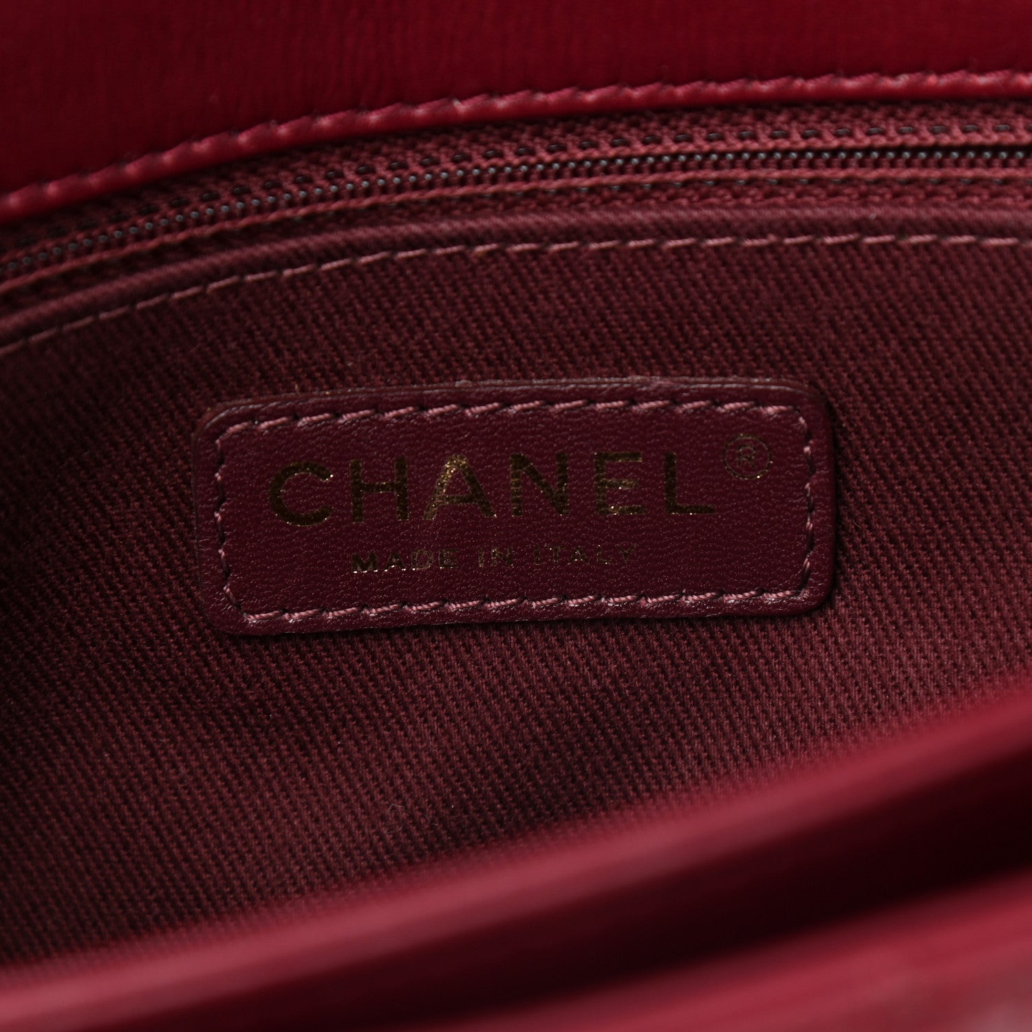 Chanel Calfskin Quilted Large Perfect Edge Flap Burgundy 5 of 11