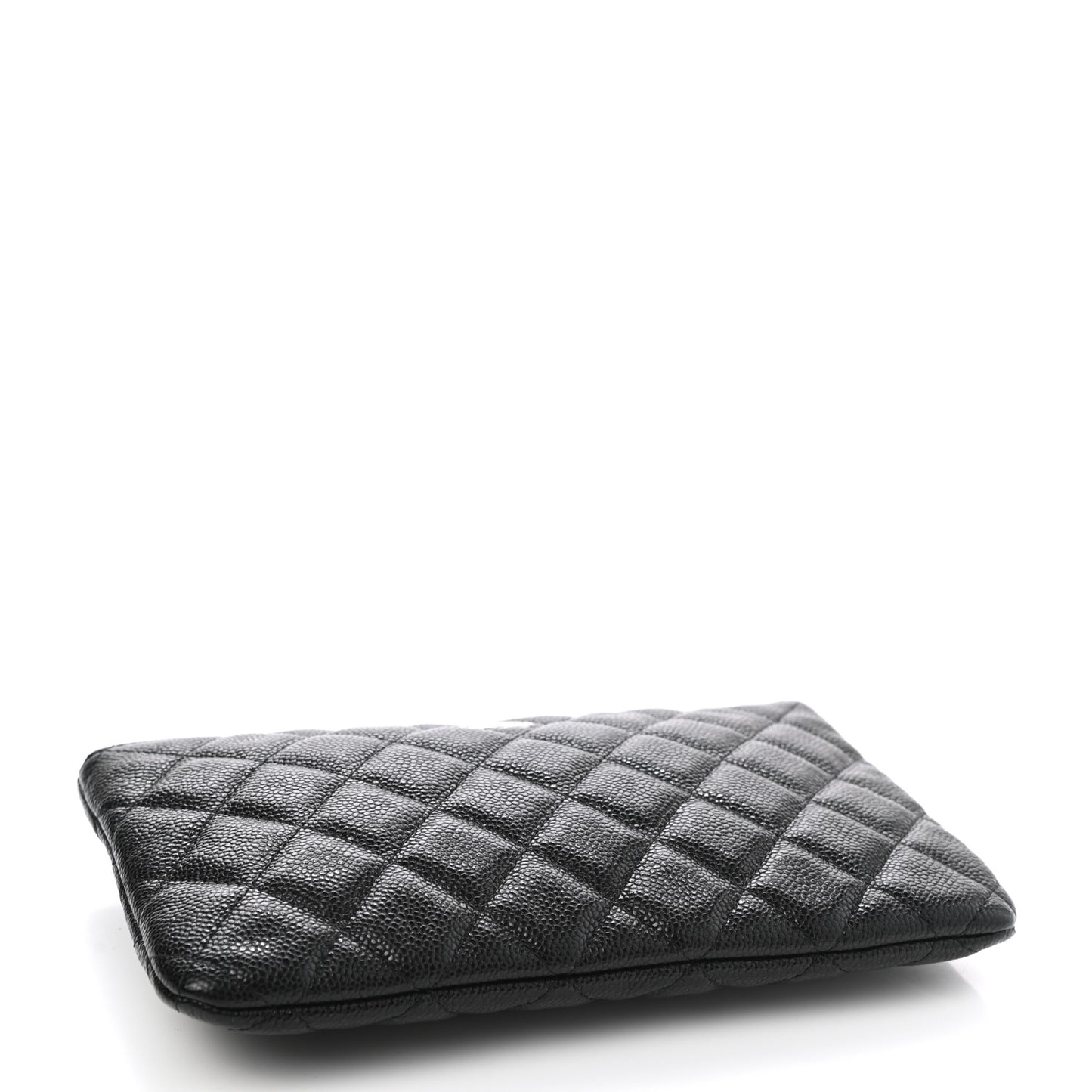 Caviar Quilted Cosmetic Case Black