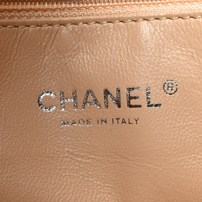 Chanel Calfskin Large East West Modern Chain Tote Dark Beige 7 of 10