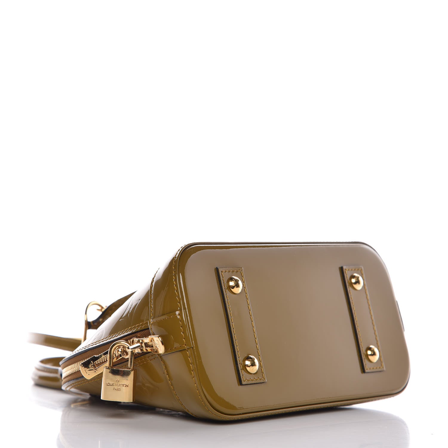 Louis Vuitton Vernis Alma BB Vert Olive 6 of 8