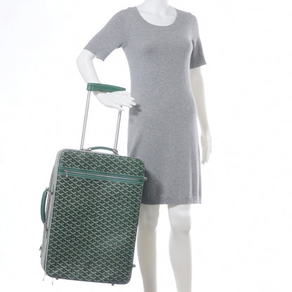 Goyard Goyardine Rolling Suitcase Trolley PM Green 2 of 11
