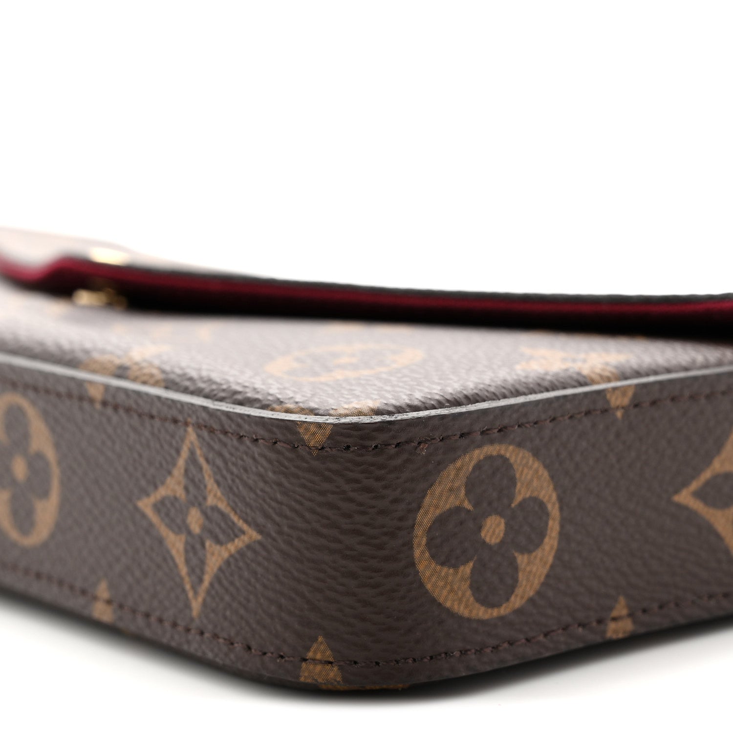 Louis Vuitton Monogram Pochette Felicie Chain Wallet Fuchsia 11 of 12