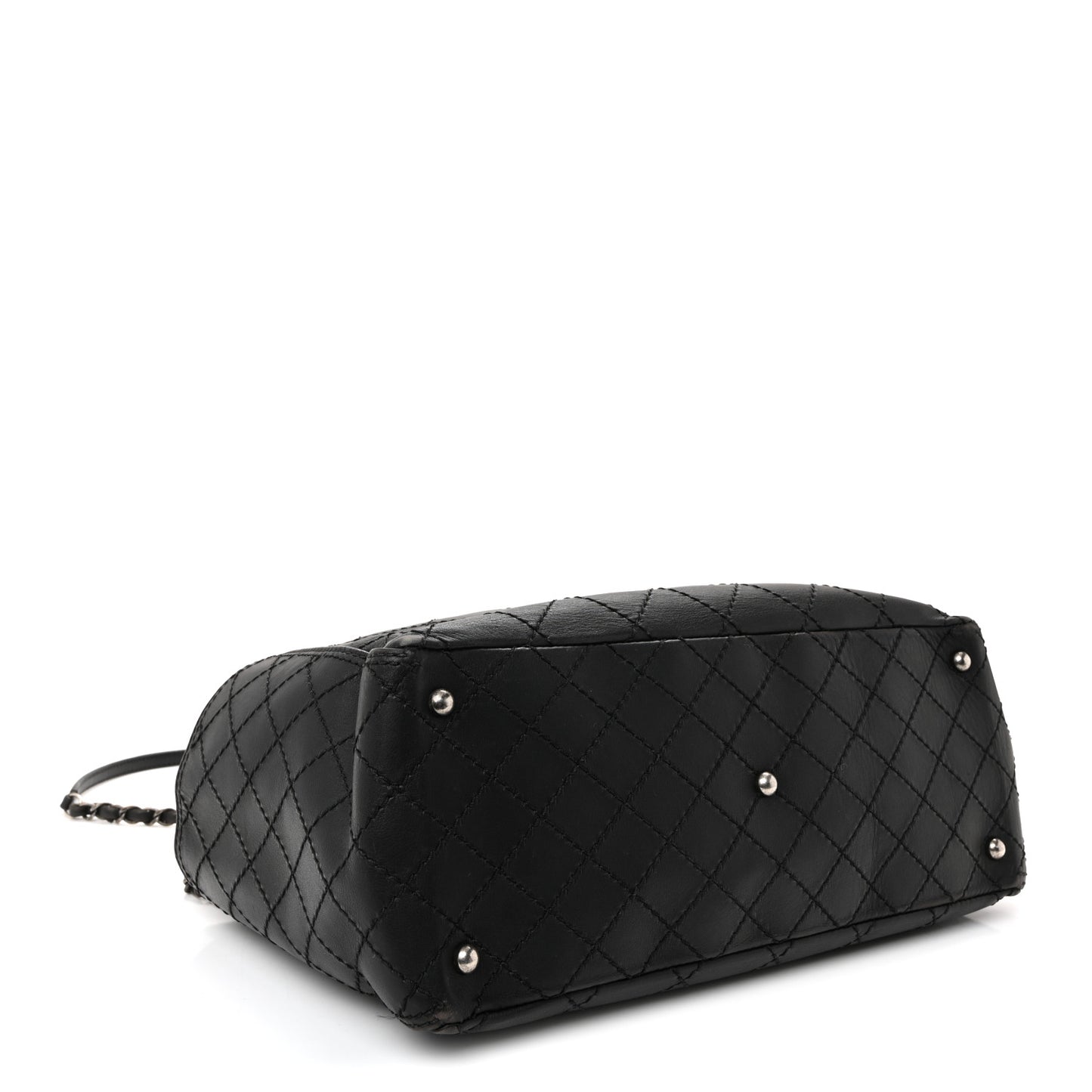Calfskin CC Pocket Tote Black