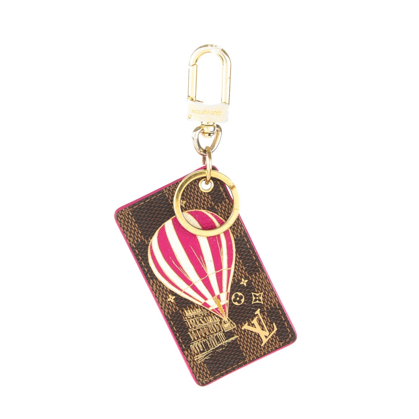 Damier Ebene Illustre Air Balloon Bag Charm Grenade