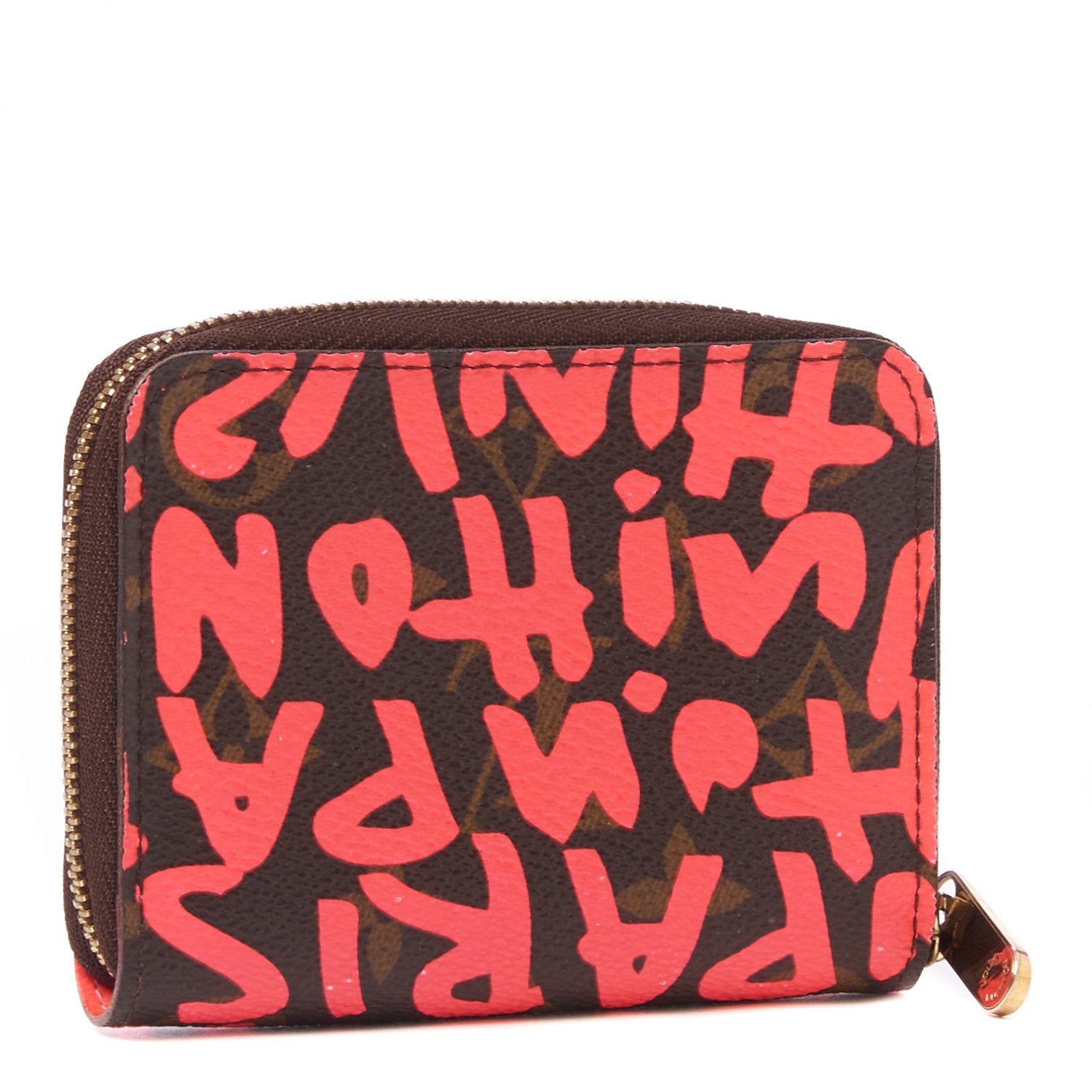 Louis Vuitton Monogram Graffiti Zippy Coin Purse Fuchsia 2 of 7