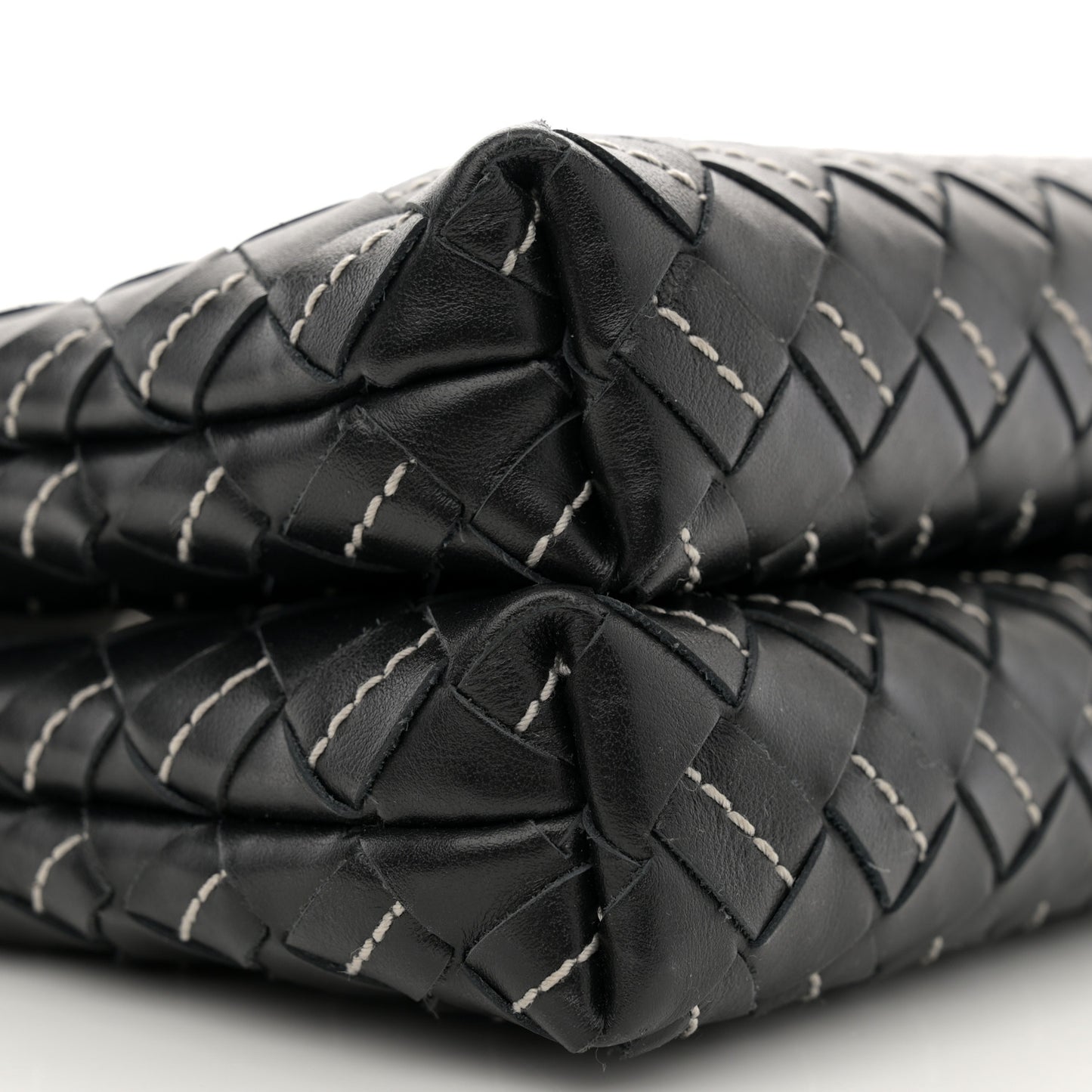 Nappa Intrecciato Duo Bag Black Natural