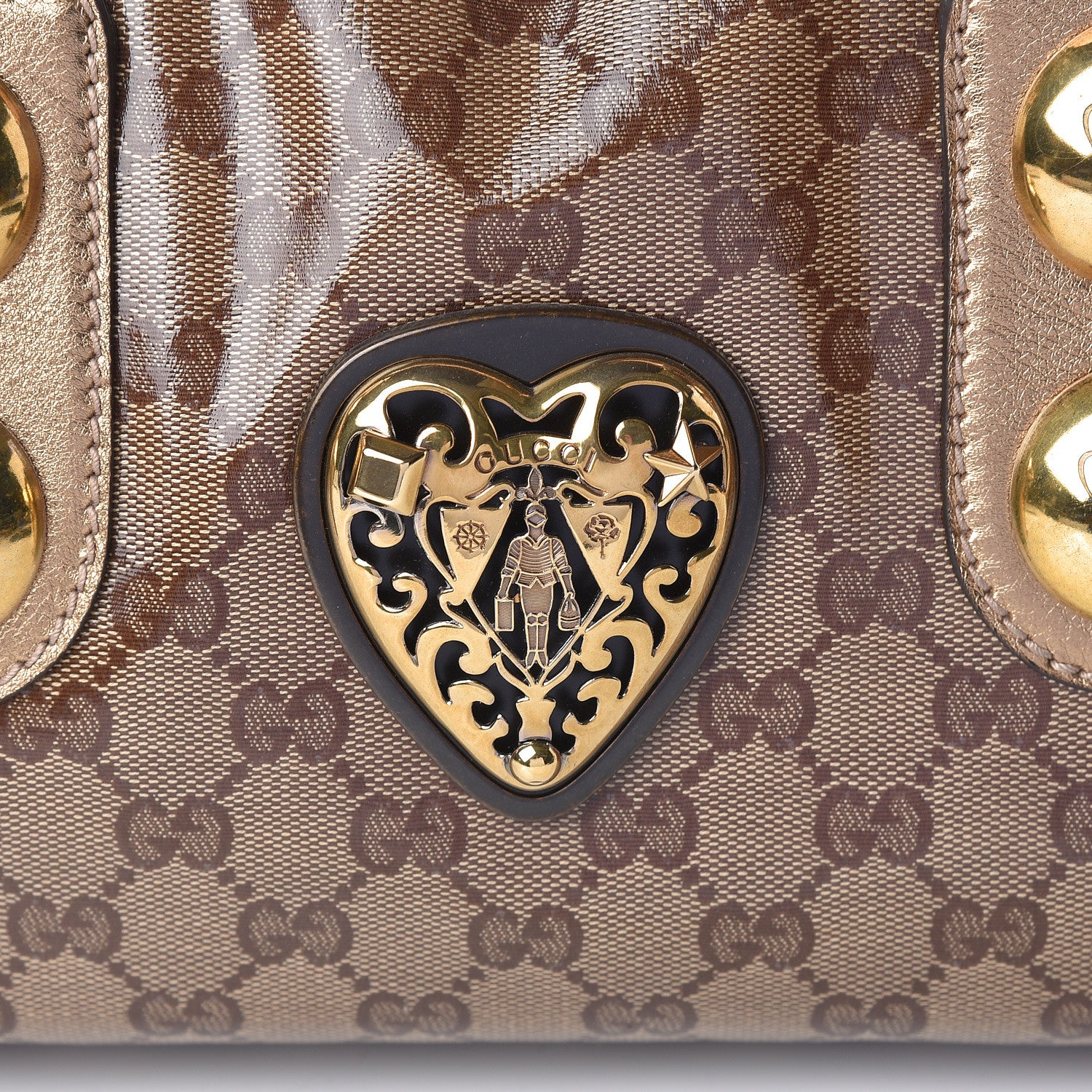 Gucci Crystal Monogram Babouska Tote 8 of 10