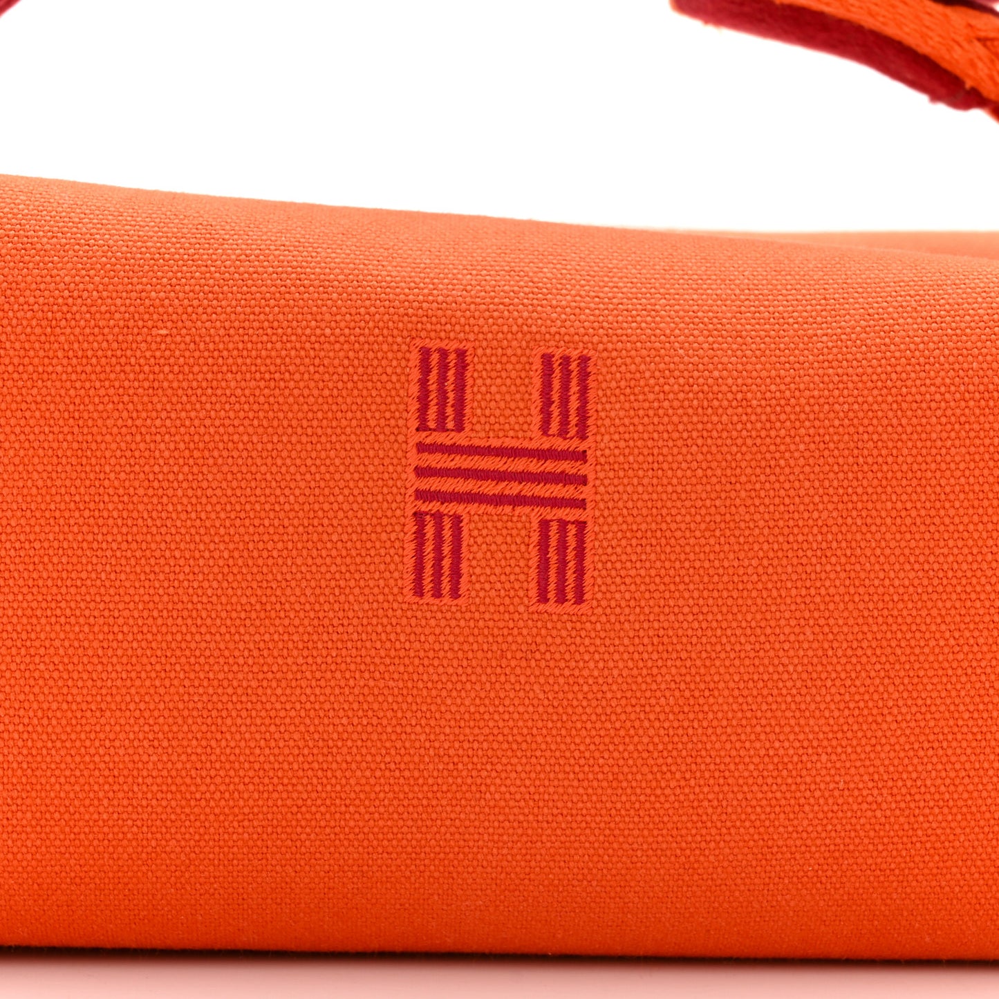 Canvas Small Bride-A-Brac Pouch Orange Burgundy