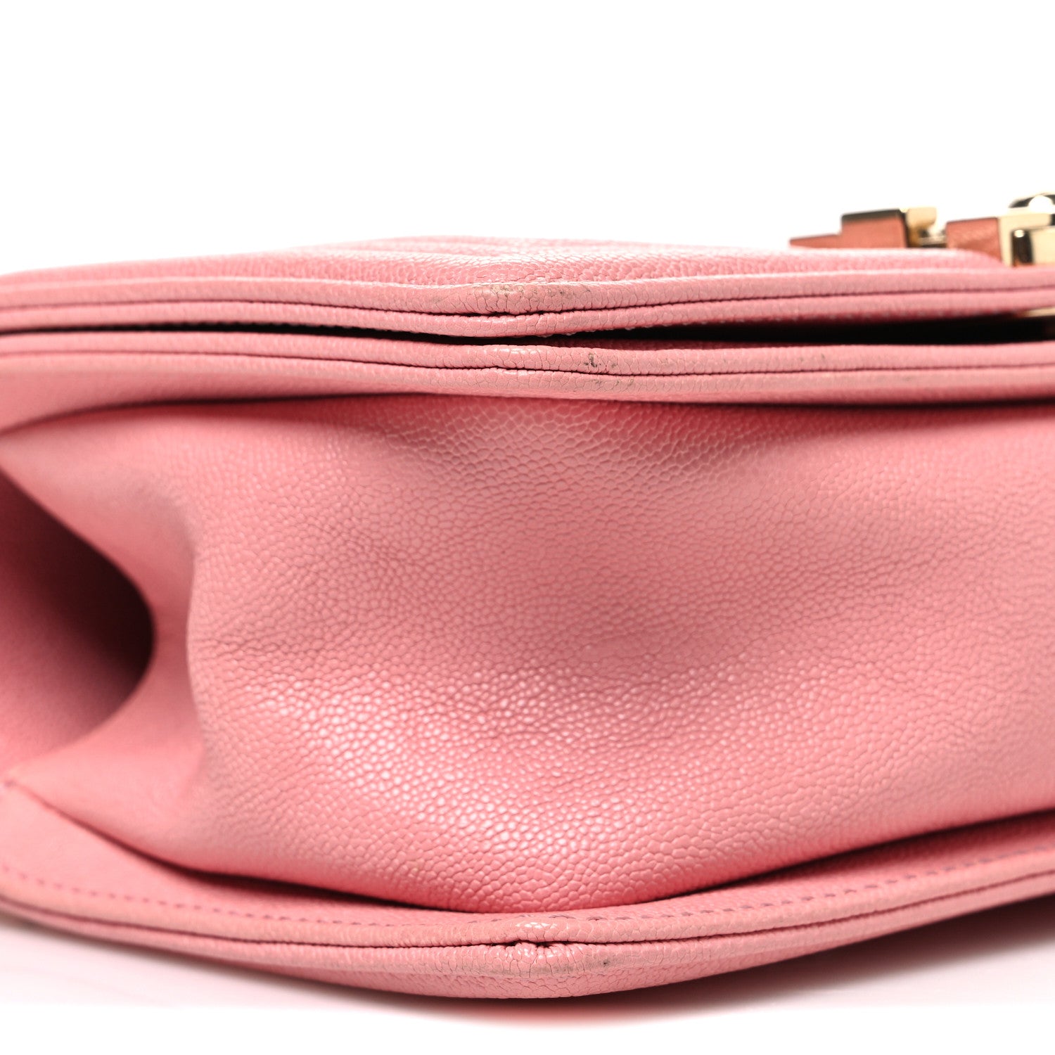 Chanel Caviar Chevron Quilted Small Boy Flap Pink 9 of 11