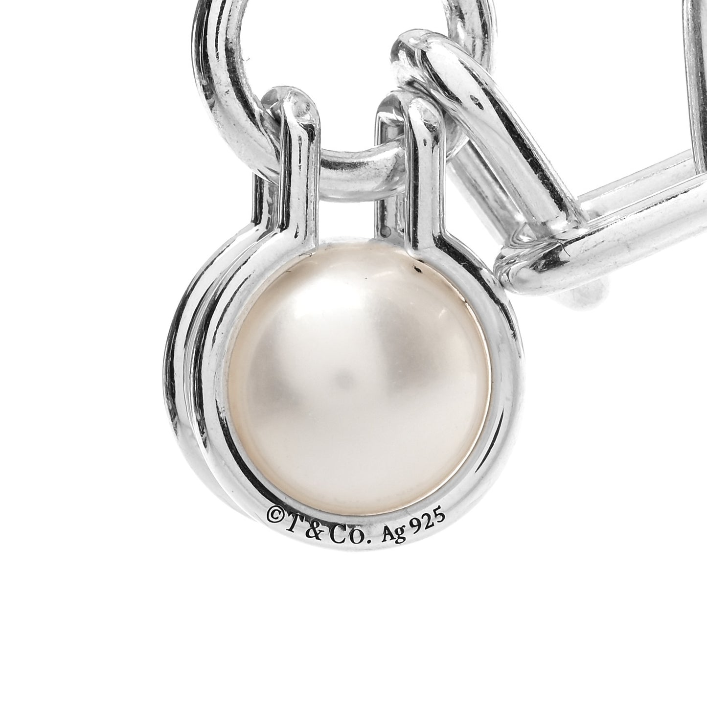 Sterling Silver Pearl HardWear Link Bracelet