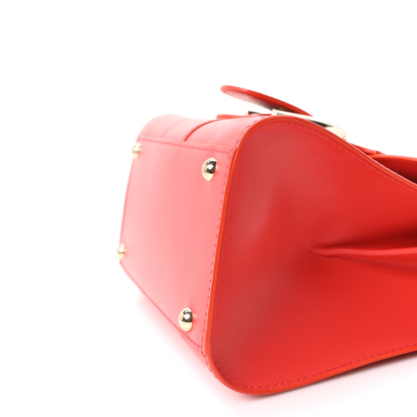 Box Calfskin Mini Brillant Satchel Red