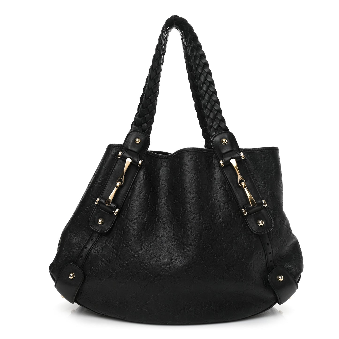Guccissima Medium Pelham Shoulder Bag Black