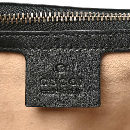 Gucci Calfskin Matelasse Animal Studs Medium GG Marmont Shoulder Bag Black 6 of 11