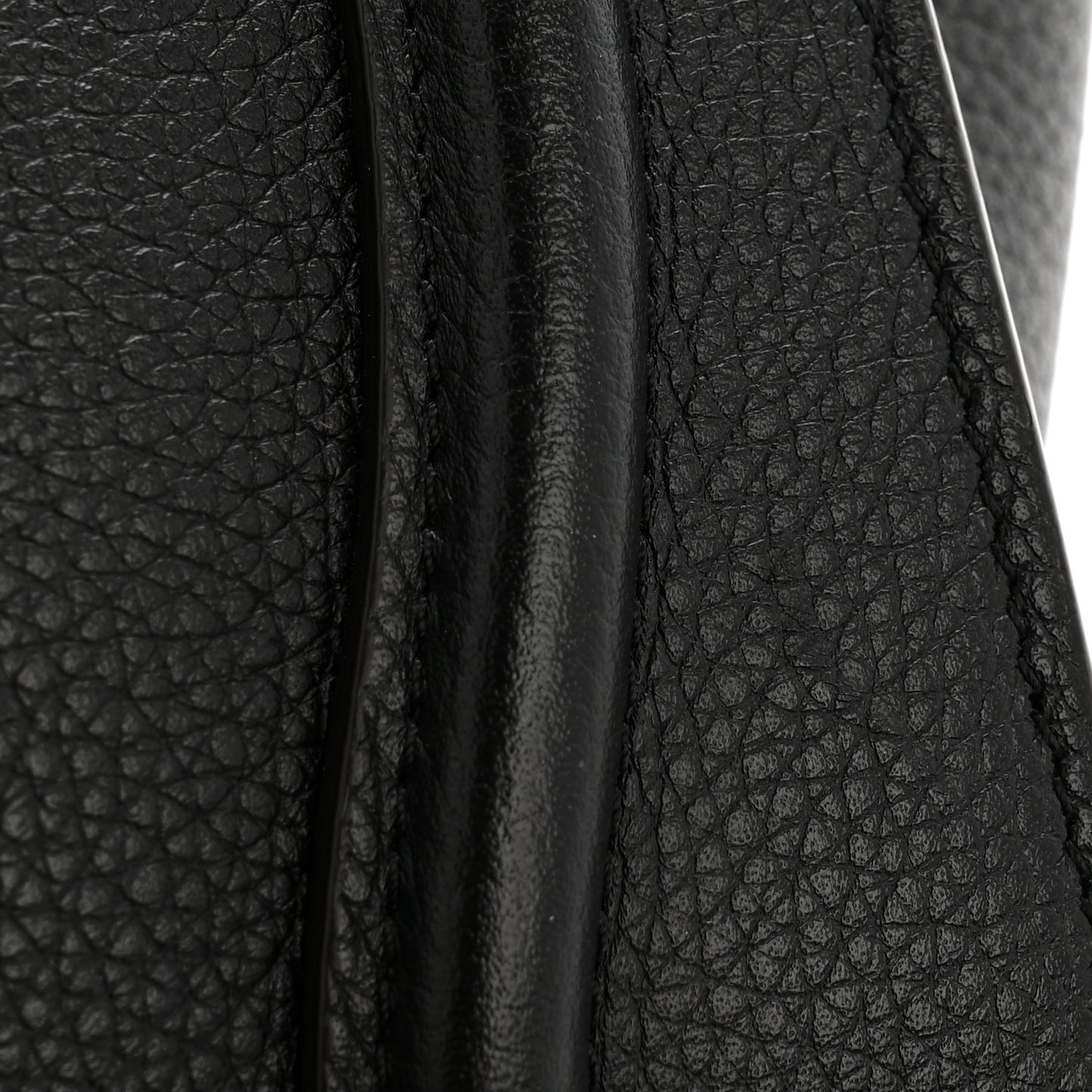 Drummed Calfskin Micro Luggage Black
