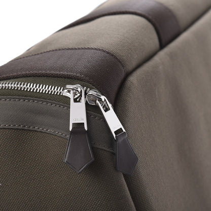 Hermes Fabric Carrying Dog Bag Kaki Feu 13 of 15