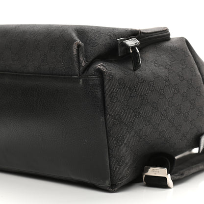 Gucci Denim Monogram Medium Backpack Black 11 of 16