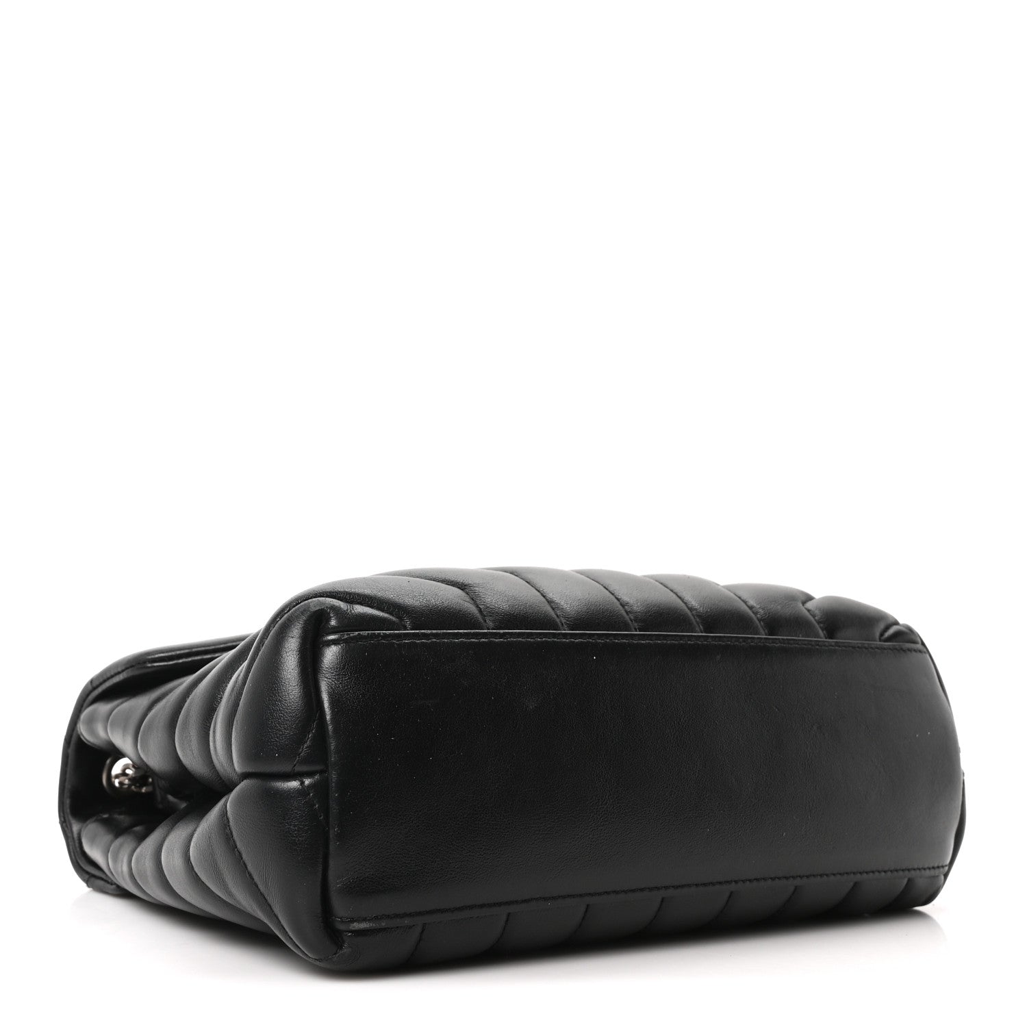 Saint Laurent Calfskin Y Quilted Monogram Small Loulou Chain Satchel Black 4 of 10