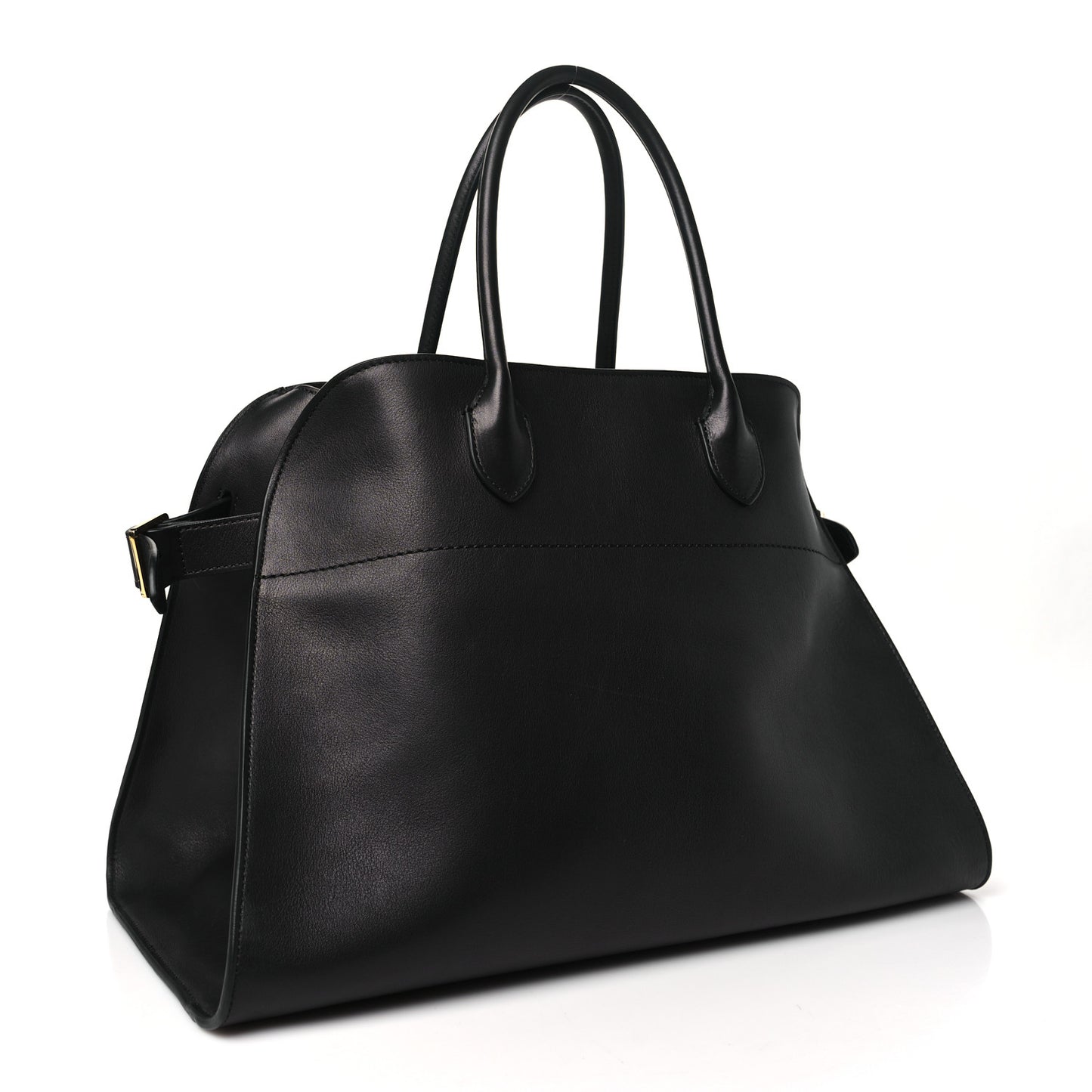 Polished Saddle Calfskin Soft Margaux 15 Black