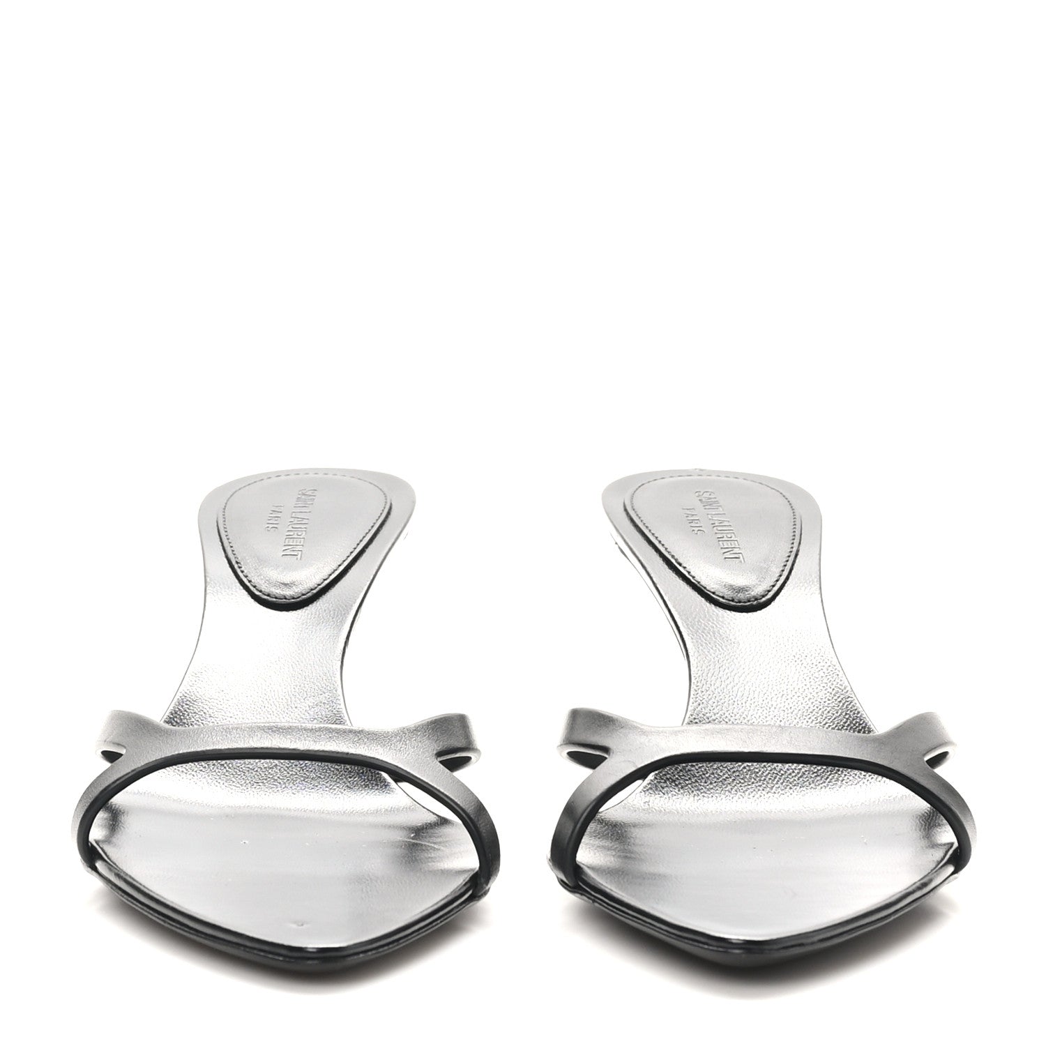 Saint Laurent Calfskin Carla 60 Mule Sandals 36.5 Black 3 of 10