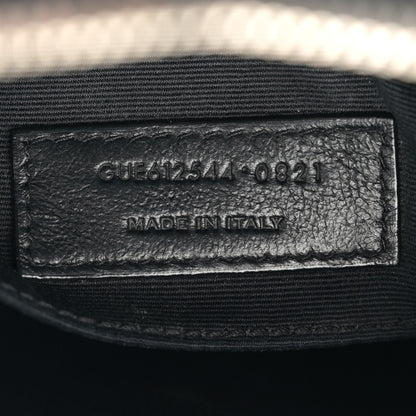 Saint Laurent Calfskin Matelasse Monogram Lou Camera Bag Black 7 of 14
