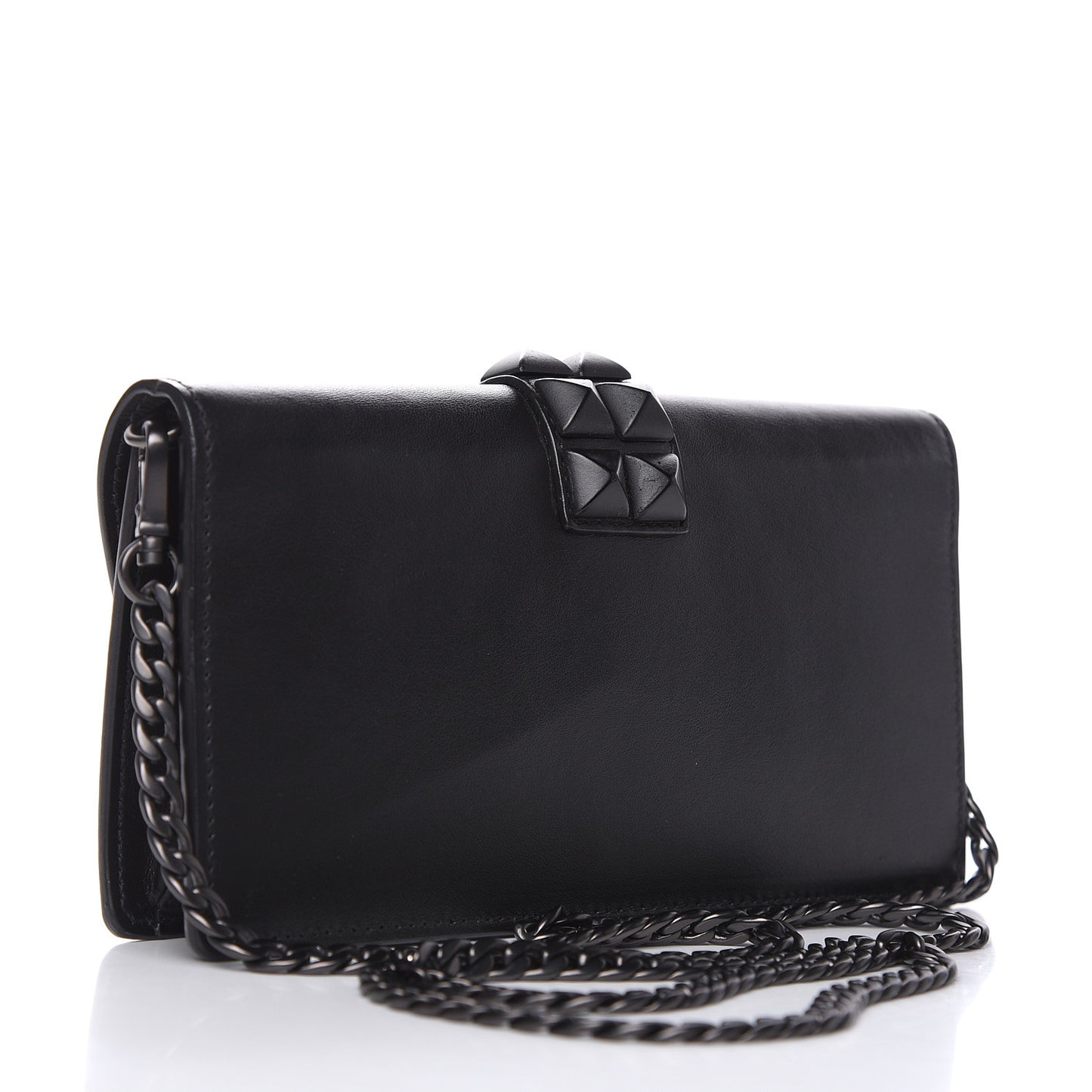 City Calfskin Studded Mini Elektra Crossbody Bag Black