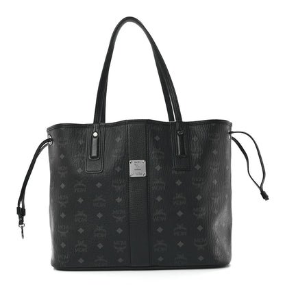 MCM Visetos Medium Liz Reversible Shopper Tote Black 1 of 18