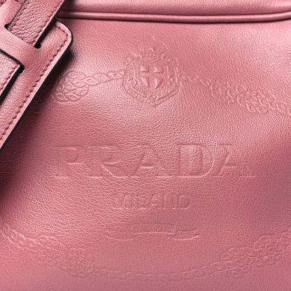 Prada Glace Calfskin Embossed Logo Crossbody Loto 8 of 11