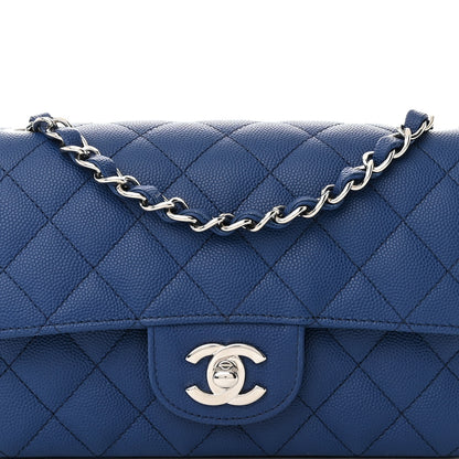 Chanel Caviar Quilted Mini Rectangular Flap Blue 8 of 11