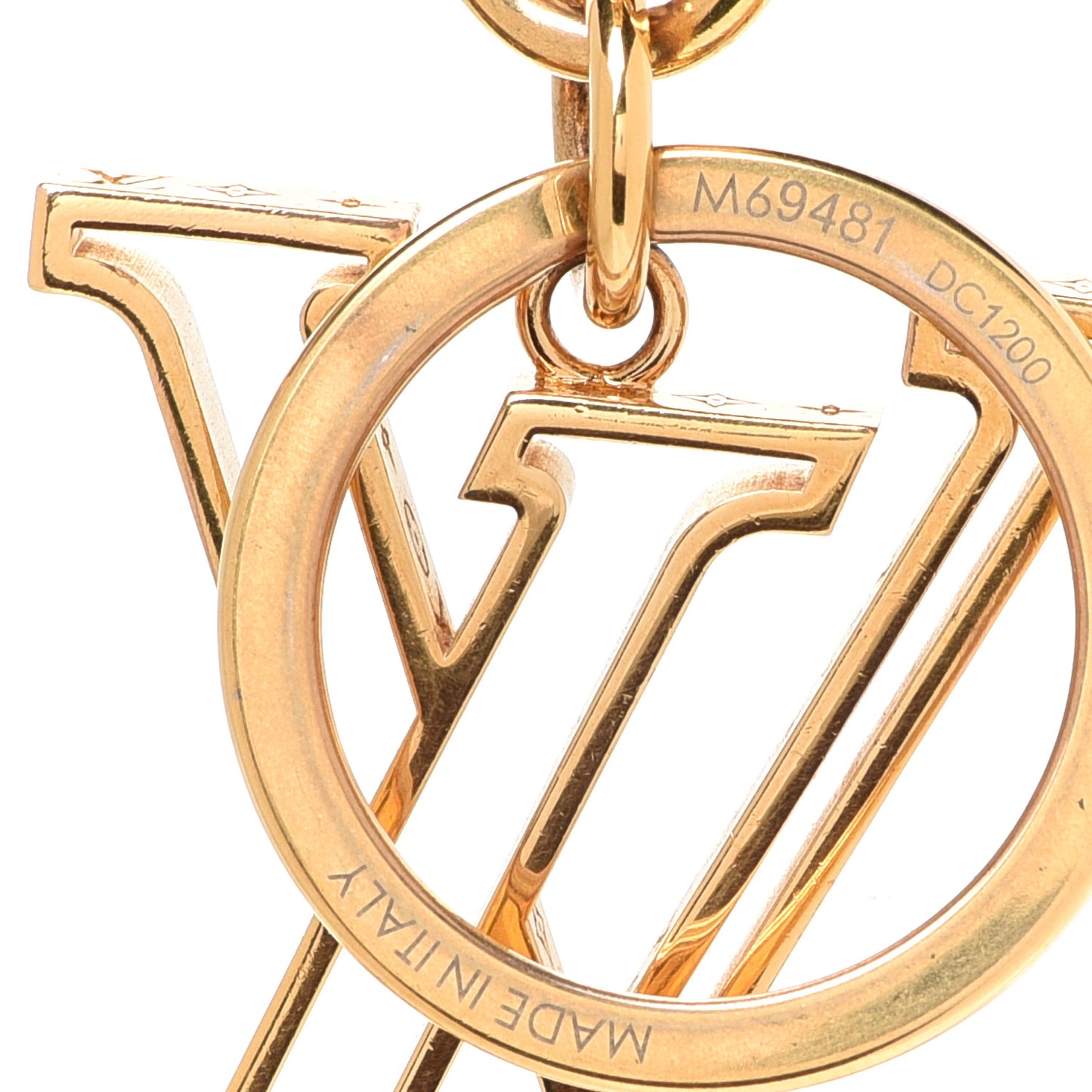 Millionaires Bag Charm Key Holder Gold