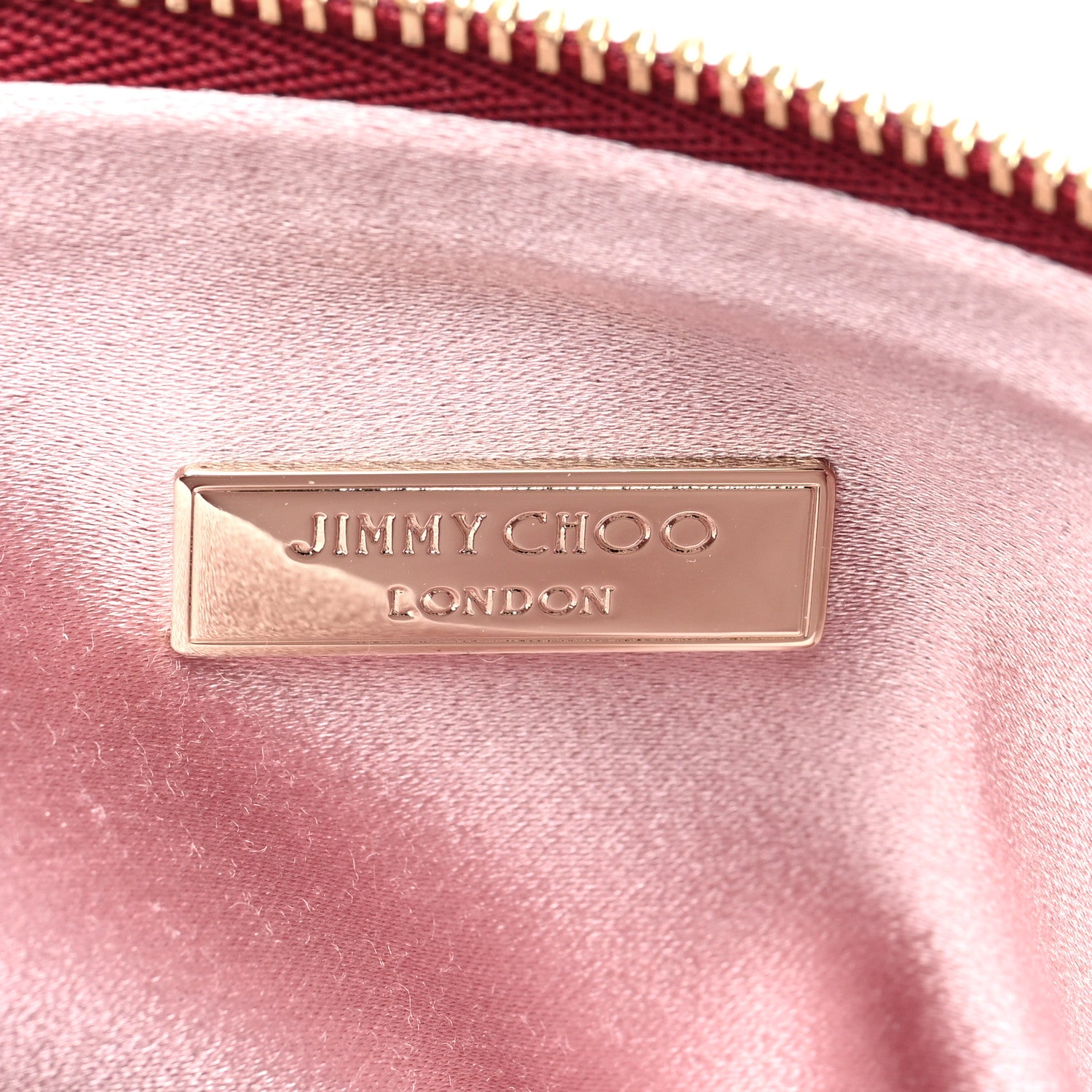 Jimmy Choo Satin Crystal Callie Tassel Shoulder Bag Wine 6 of 9