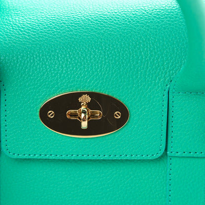 Mulberry Classic Grain Small Bayswater Satchel Aqua Green 13 of 13