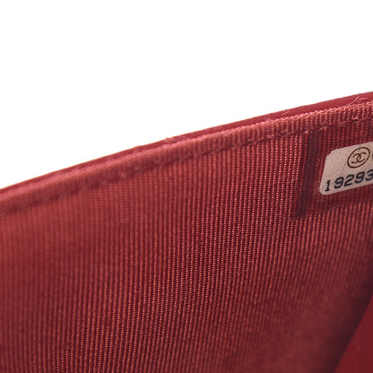 Chanel Lambskin Quilted Wallet On Chain WOC Red 8 of 11