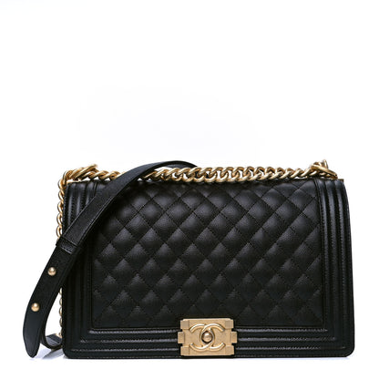Chanel Caviar Quilted New Medium Boy Flap Black 1 of 5