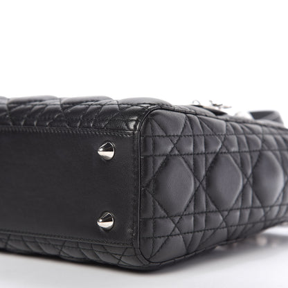 Christian Dior Lambskin Cannage Small Lucky Badges My Lady Dior Black 7 of 9