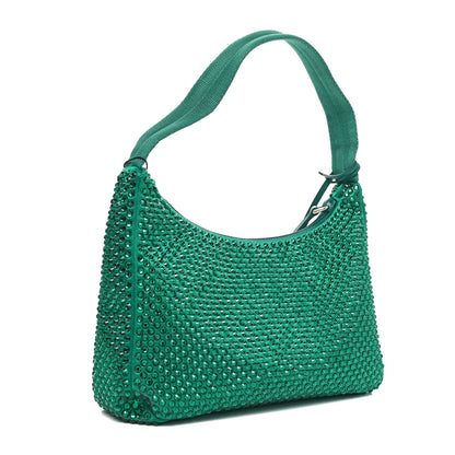 Prada Satin Crystal Mini Re-Edition 2000 Bag Mango 3 of 9