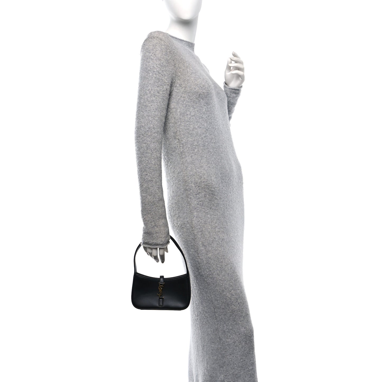 Smooth Calfskin Le 5 A 7 Mini Hobo Black