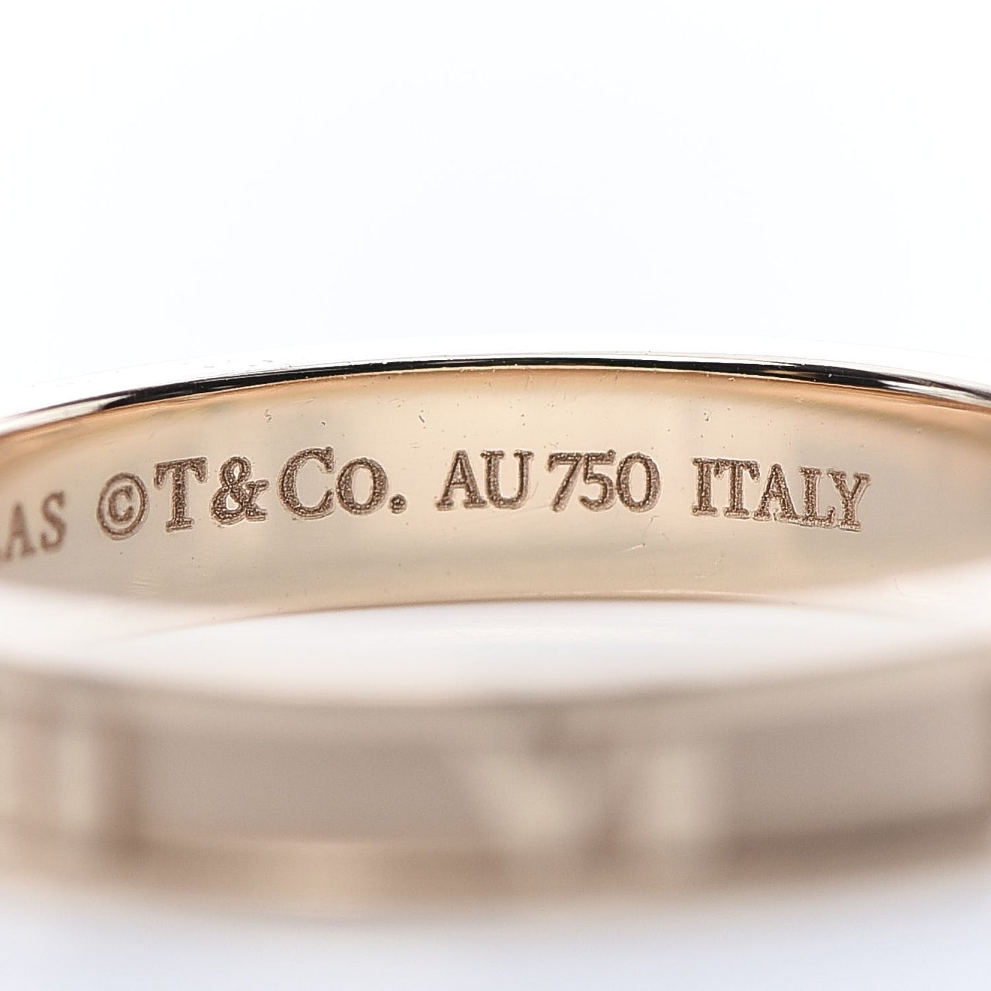 18K Rose Gold Diamond Atlas Closed Narrow Ring 52 6