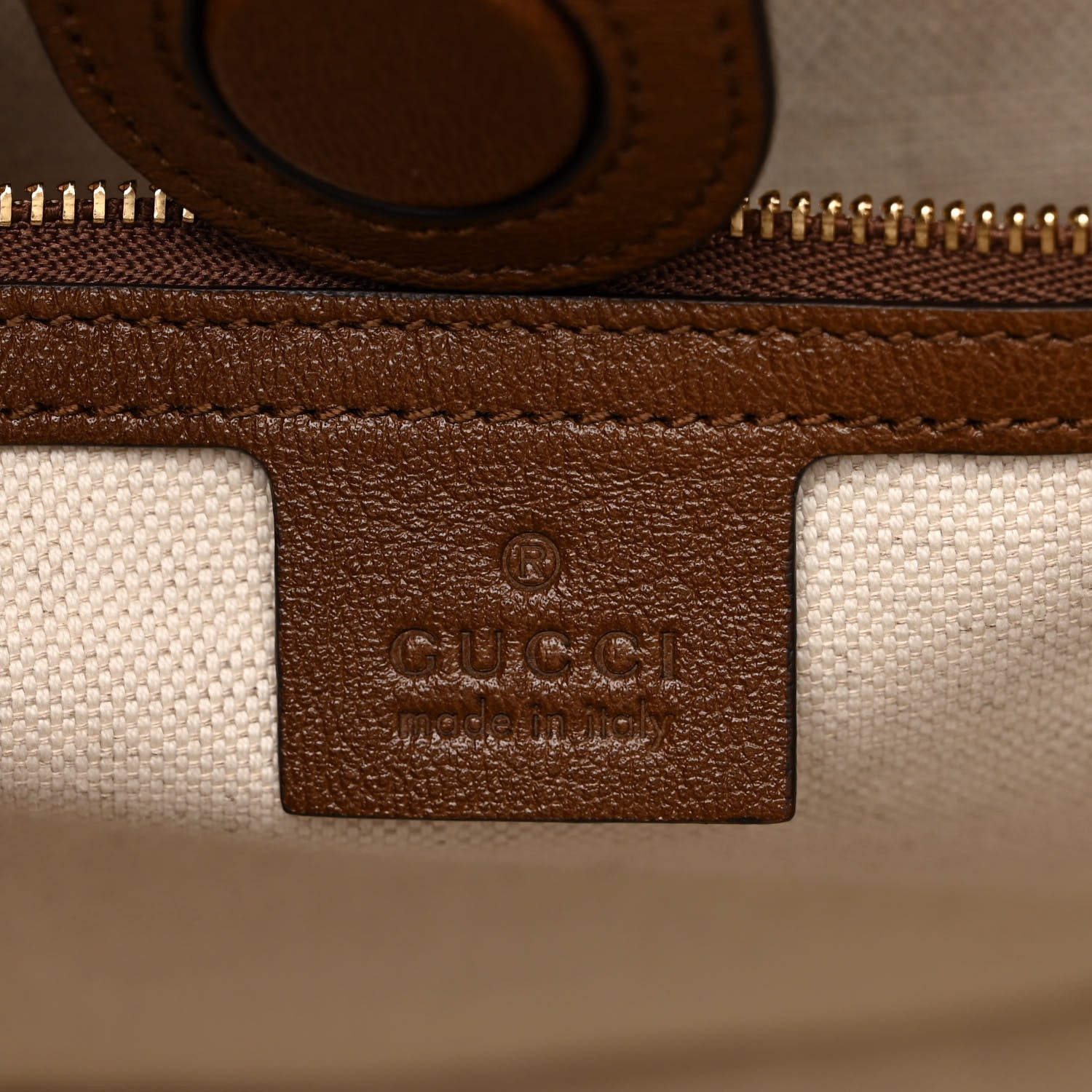Gucci Monogram Horsebit 1955 Tote Bag Beige Brown Sugar 6 of 10